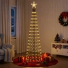 LED kūginė kalėdinė eglutė 180 cm 250 LED Šilta balta Plienas