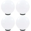 LED lempos, rutulio formos, 4vnt., sferinės, 30cm, PMMA