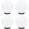 LED lempos, rutulio formos, 4vnt., sferinės, 20cm, PMMA