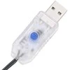 LED lempučių girlianda, 15m, PVC, 150 šaltų baltų LED lempučių