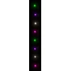LED lempučių girlianda, 60m, PVC, 600 pastelinių spalvotų LED