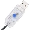 LED lempučių girlianda, PVC, 400 šiltų baltų LED, tanki
