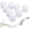 LED lemputės veidrodžiui, 8vnt., šiltos ir šaltos baltos