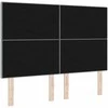 LED galvūgalis su LED juostelėmis Šviesiai pilka 144 cm audinys