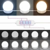 LED makiažo stalo komplektas 2 vnt. Juodas ąžuolas