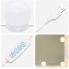 LED makiažo stalo komplektas 2 vnt. Juodas ąžuolas