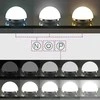 LED makiažo veidrodis Balta 50 x 10 x 44 cm Stiklas ir plienas