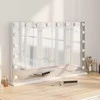 LED makiažo veidrodis Balta 80 x 10 x 52,5 cm
