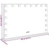 LED makiažo veidrodis Balta 80 x 10 x 52,5 cm