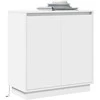 LED Bufetas skirtas Balta 71 x 34,5 x 75 cm Apdirbta mediena