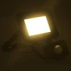 LED prožektorius su jutikliu, šiltos baltos spalvos, 20W