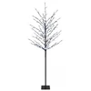 LED rutuliukų Kalėdų eglutė Juoda 150 cm Plienas 185 LED