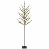 LED rutuliukų Kalėdų eglutė Juoda 180 cm Plienas 220 LED