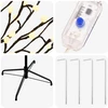 LED rutuliukų Kalėdų eglutė Juoda 210 cm Plienas 250 LED