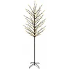LED rutuliukų Kalėdų eglutė Juoda 210 cm Plienas 250 LED