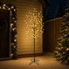 LED rutuliukų Kalėdų eglutė Juoda 240 cm Plienas 280 LED