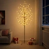LED rutuliukų Kalėdų eglutė Juoda 240 cm Plienas 280 LED