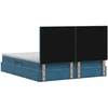 LED saugojimo lova su čiužiniu Tamsiai mėlyna 140 x 200 cm