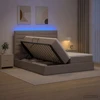 LED saugojimo lova su čiužiniu Taupe 180 x 200 cm Audinys