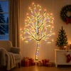 LED sieninė Kalėdų eglutė 180 cm 200 LED Įvairių spalvų Plienas