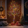 LED sieninė Kalėdų eglutė 180 cm 200 LED Įvairių spalvų Plienas