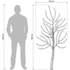 LED sieninė Kalėdų eglutė 180 cm 200 LED Šilta balta Plienas