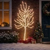 LED sieninė Kalėdų eglutė 180 cm 200 LED Šalta balta Plienas