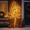 LED sieninė Kalėdų eglutė 180 cm 200 LED Šilta balta Plienas