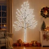 LED sieninė Kalėdų eglutė 210 cm 312 LED Šalta balta Plienas