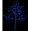 LED sieninė Kalėdų eglutė 210 cm 312 LED Mėlyna Plienas Juoda