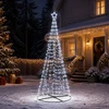 LED spiralinė Kalėdų eglutė su pagrindu EKENAS 250 cm 370 LED