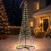 LED spiralinė Kalėdų eglutė su pagrindu EKENAS 250 cm 370 LED