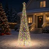 LED spiralinė Kalėdų eglutė su smaigu EKENAS 300 cm 475 LED