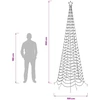 LED spiralinė Kalėdų eglutė su smaigu EKENAS 300 cm 475 LED