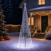 LED spiralinė Kalėdų eglutė su smaigu EKENAS 300 cm 475 LED