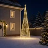 LED spiralinė Kalėdų eglutė su smaigu EKENAS 500 cm 868 LED
