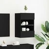 TV staliukas TV spintelių komplektas 2 pcs Juoda 40 x 30 x 60,5 cm