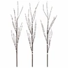LED varinių šakų kalėdinė dekoracija 3 vnt. Ruda 62 cm Plienas