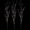 LED varinių šakų kalėdinė dekoracija 3 vnt. Ruda 62 cm Plienas