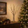 LED varinių šakų kalėdinė dekoracija 3 vnt. Ruda 62 cm Plienas
