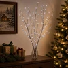 LED varinių šakų kalėdinė dekoracija 3 vnt. Ruda 62 cm Plienas