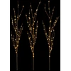 LED varinių šakų kalėdinė dekoracija 3 vnt. Ruda 62 cm Plienas