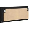 LED veidrodis spintelė Juodas ąžuolas 100 x 12 x 45 cm