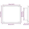 LED vonios veidrodis Amatininkų ąžuolas 40 x 37 x 8.5 cm