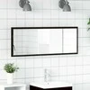 LED vonios veidrodis Juodas ąžuolas 100 x 8,5 x 37 cm Stiklas