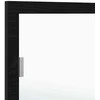 LED vonios veidrodis Juodas ąžuolas 100 x 8,5 x 37 cm Stiklas