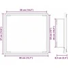 LED vonios veidrodis Juodas ąžuolas 40 x 37 x 8.5 cm