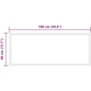 LED vonios veidrodis Skaidrus 100 x 40 cm grūdintas stiklas