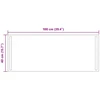 LED vonios veidrodis Skaidrus 100 x 40 cm grūdintas stiklas
