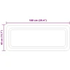 LED vonios veidrodis Skaidrus 100 x 40 cm grūdintas stiklas